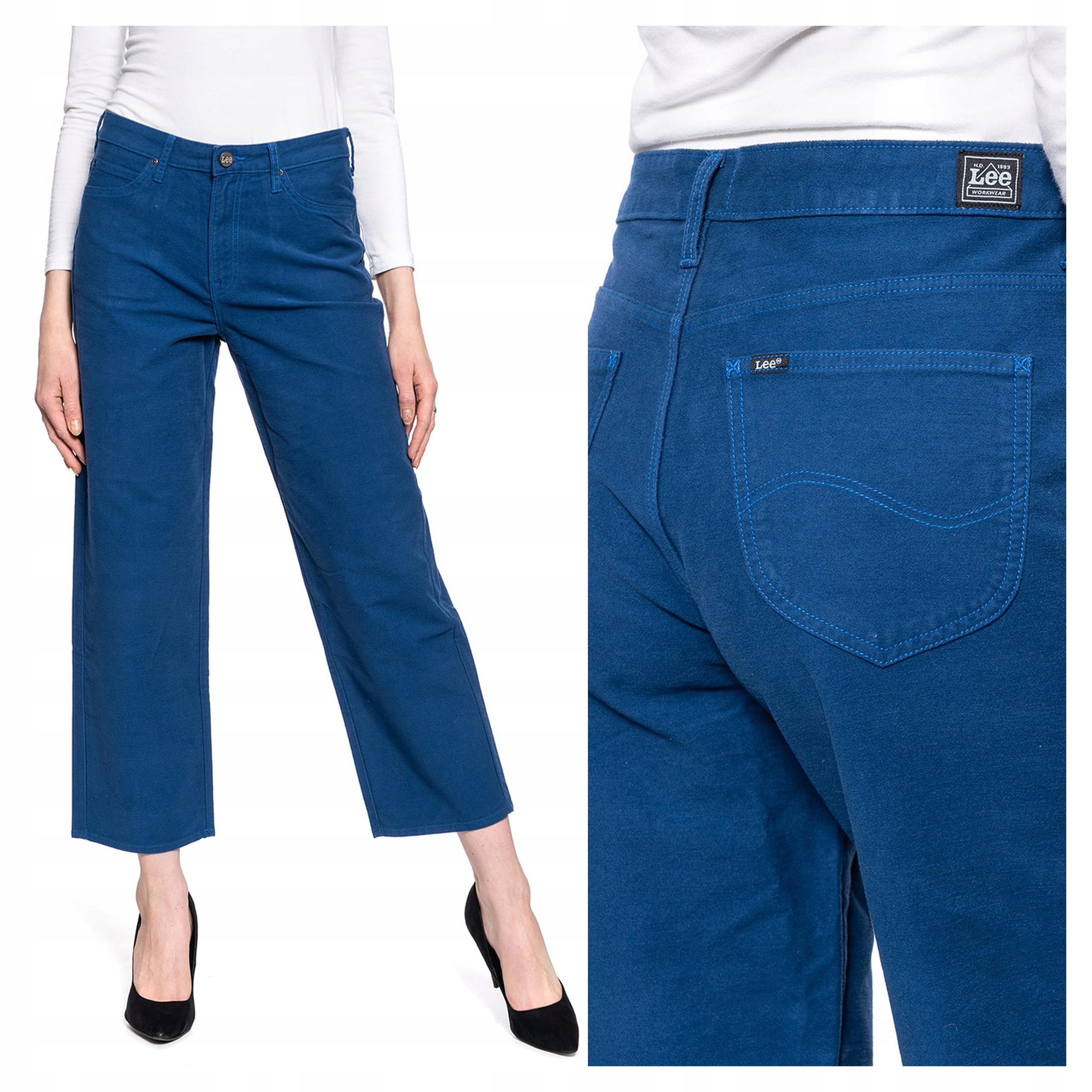 Dámské kalhoty Lee Wide Leg Bavlněné Regular W28 L33