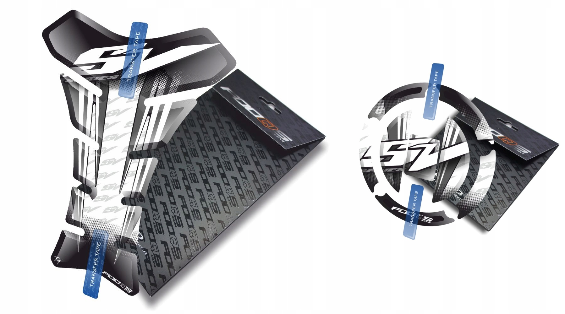 Tank-pad Cap-pad od společnosti Fooqs pro Suzuki Sv 650 1000 Bílý