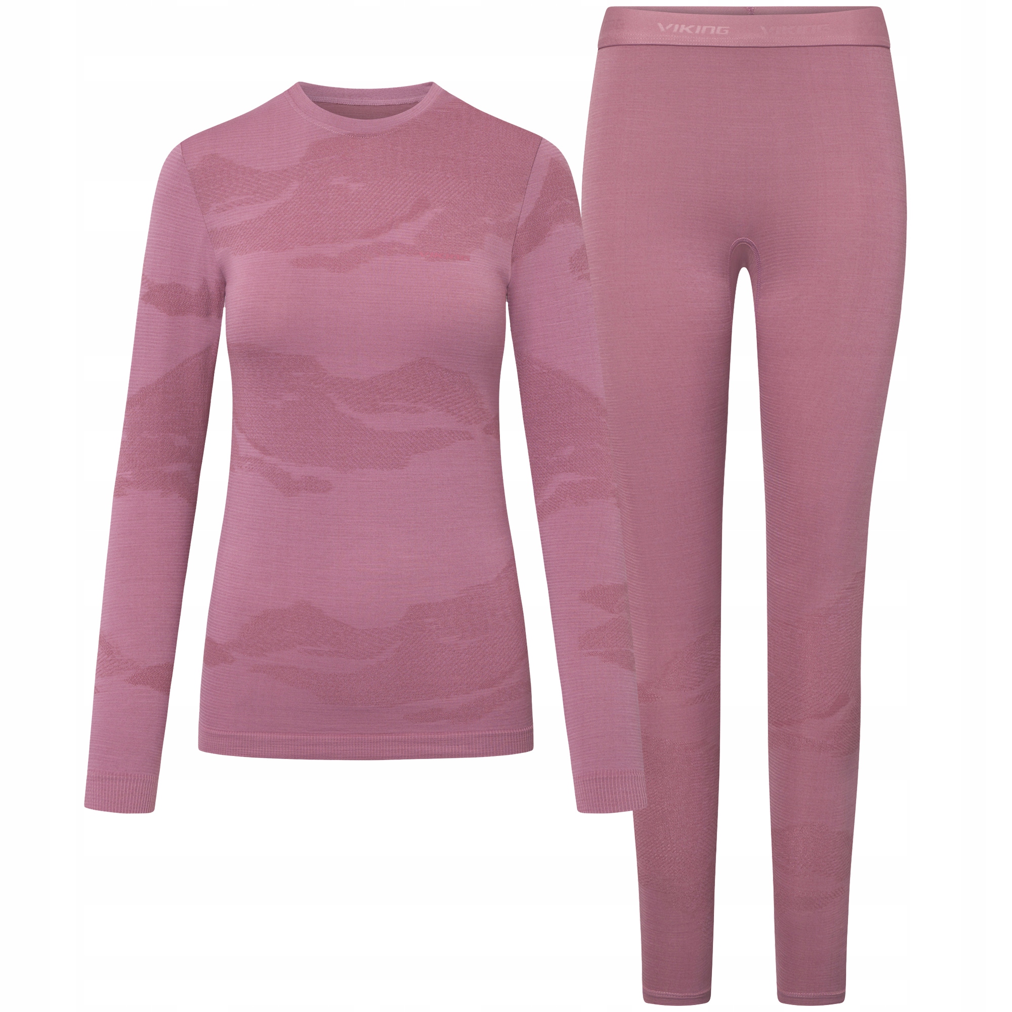 Dámské termoaktivní spodní prádlo komplet Viking Gasher Merino růžová vel. M
