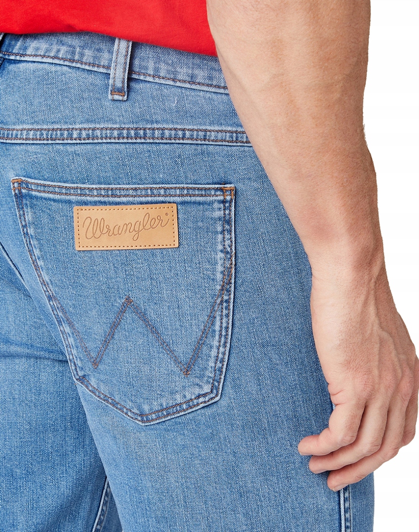 Wrangler GREENSBORO MID NIEBIESKIE JEANSY W38 L34 Rozmiar 38/34