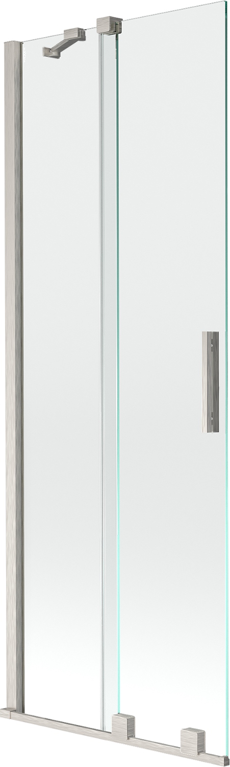 Mexen Velar pohyblivá sprchová zástěna, 2-křídlá, 75x150cm, nikl