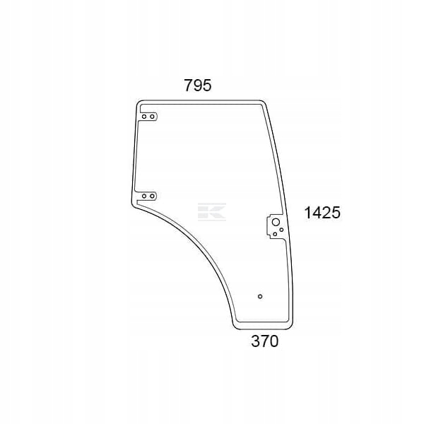 Sklo v kabině jednotné 84396432 Kramp