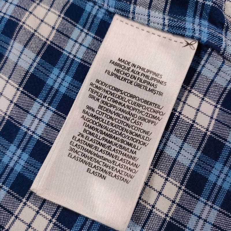 POLO RALPH LAUREN Koszula w Kratę Logowana r. L Materiał dominujący bawełna