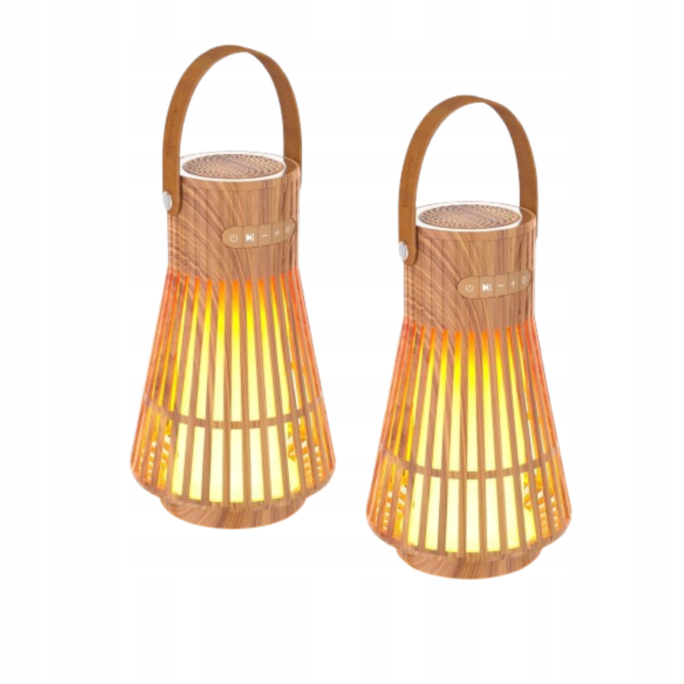 Bezdrátový Bluetooth reproduktor Přenosný x2 Stereo lampička