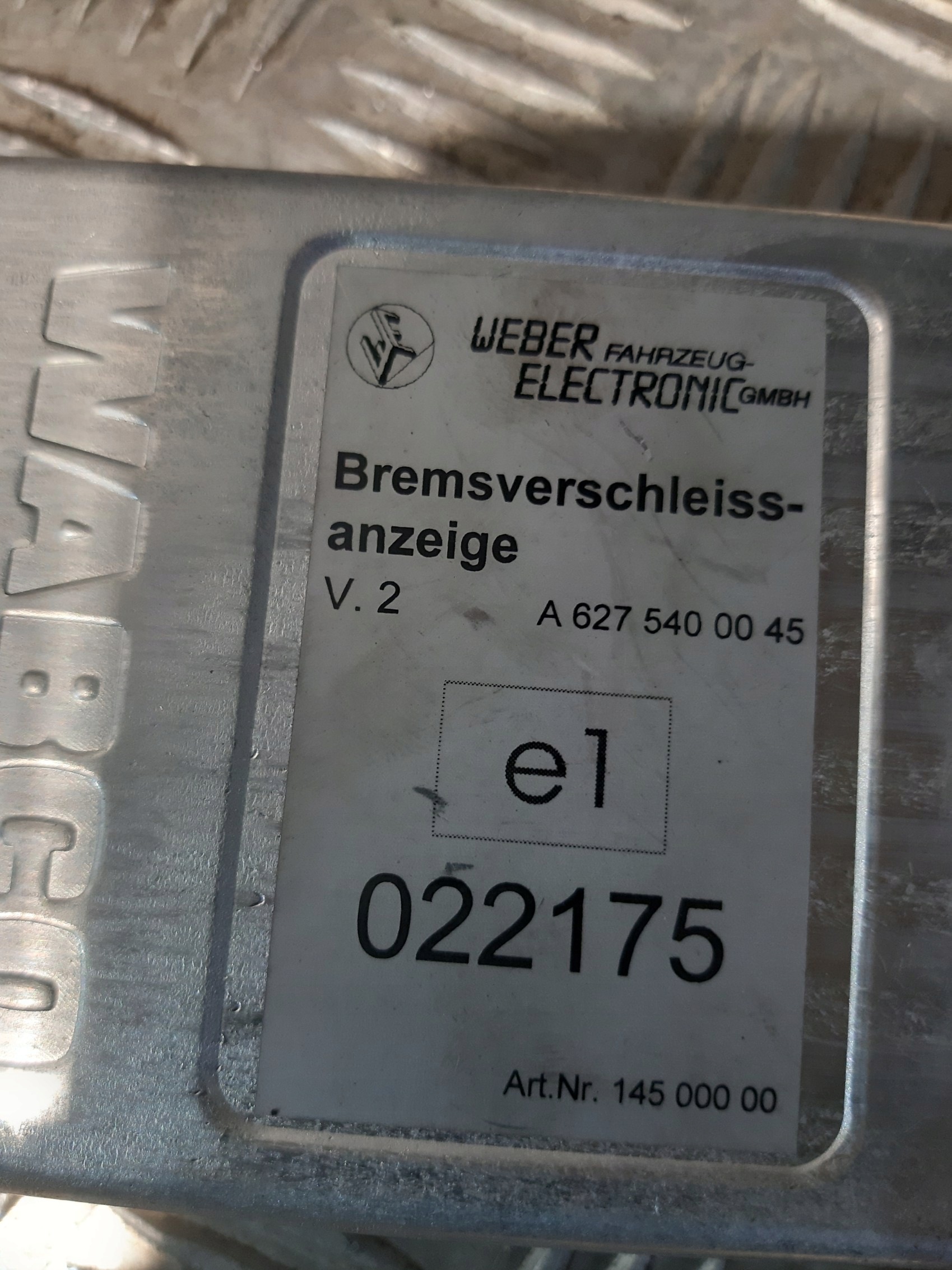 control unit Mercedes A6275400045