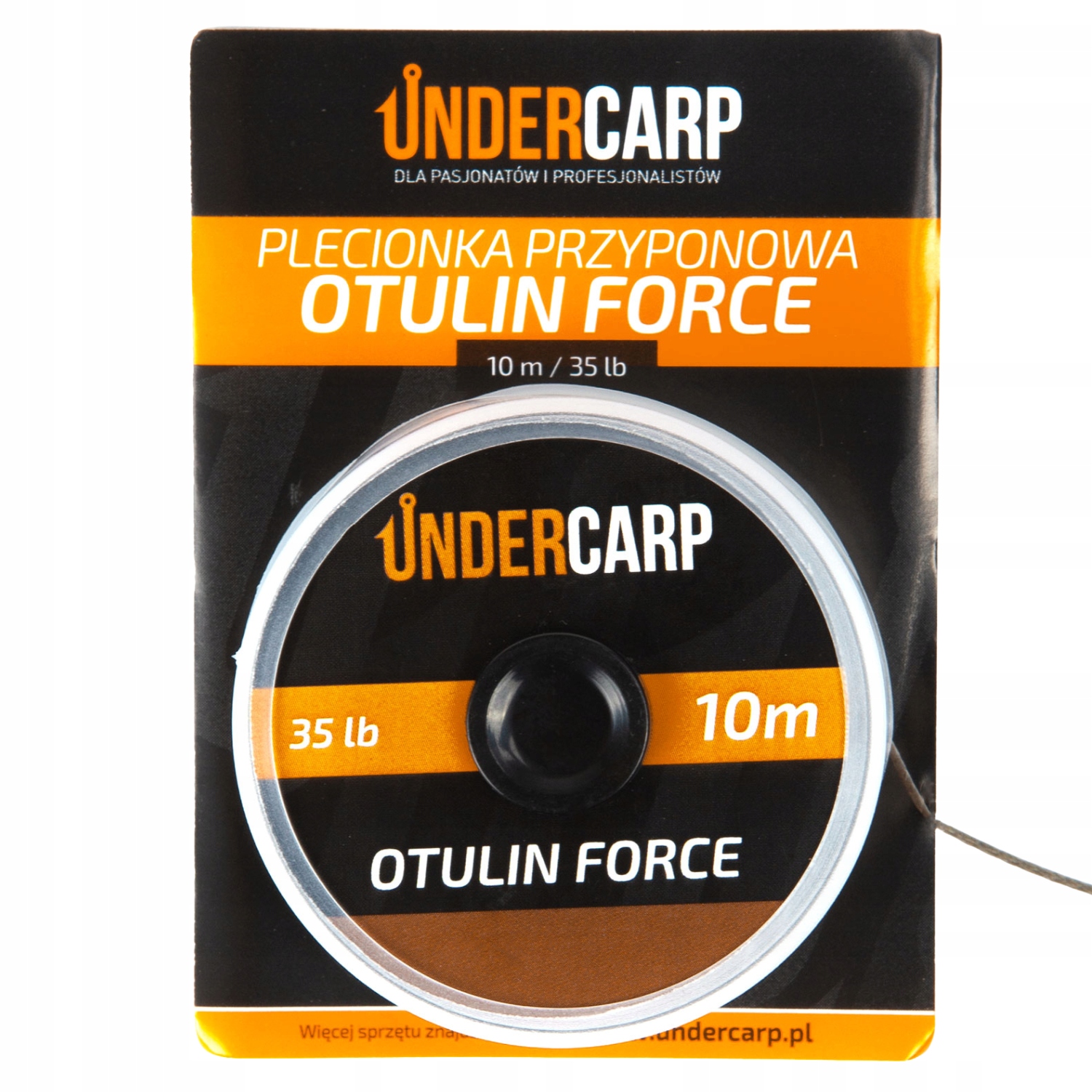Undercarp Plecionka Przyponowa W Otulinie 10m/35 Lbs Otulin Force Brązowa