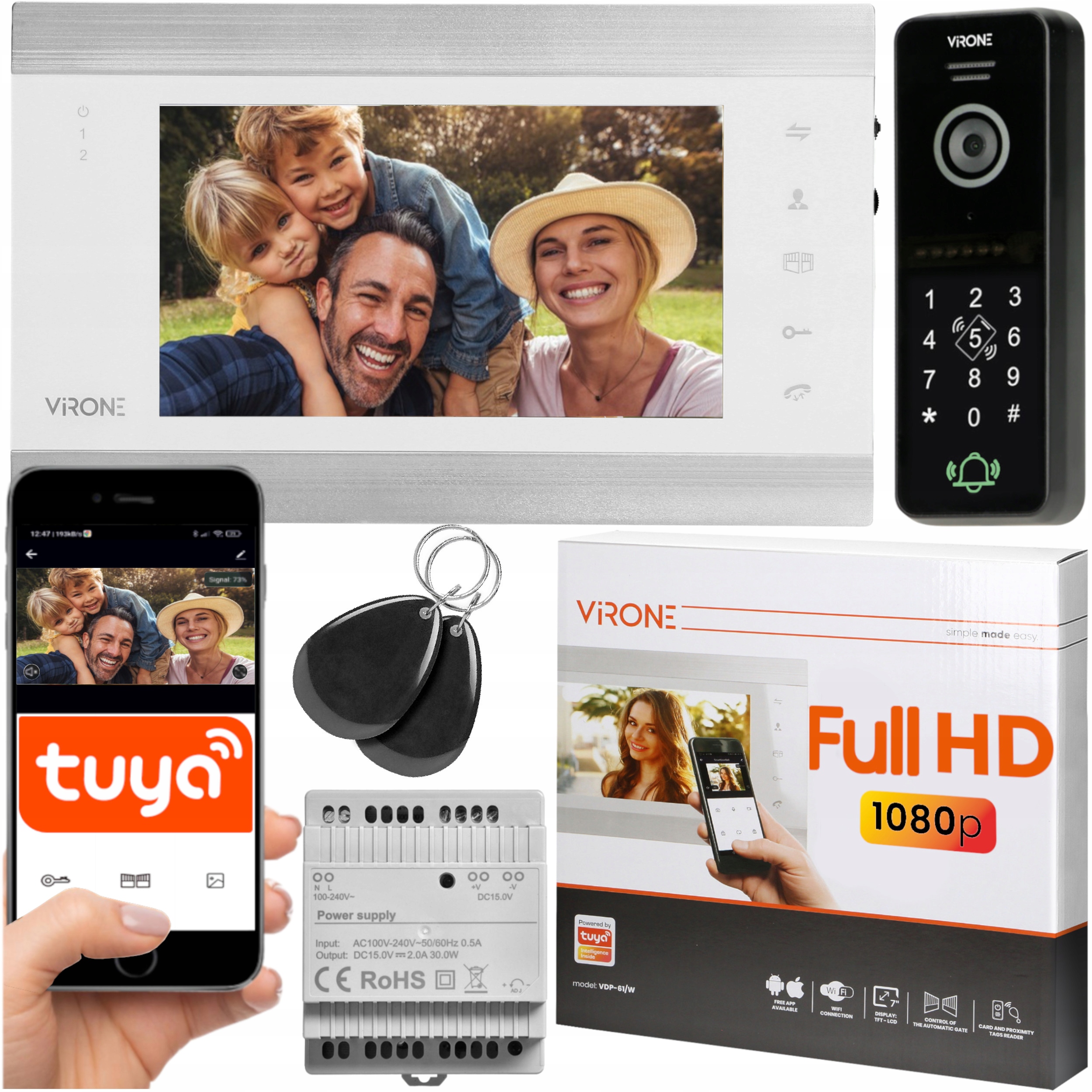 

Wideodomofon WiFi Full Hd Szyfrator Rfid Aplikacja
