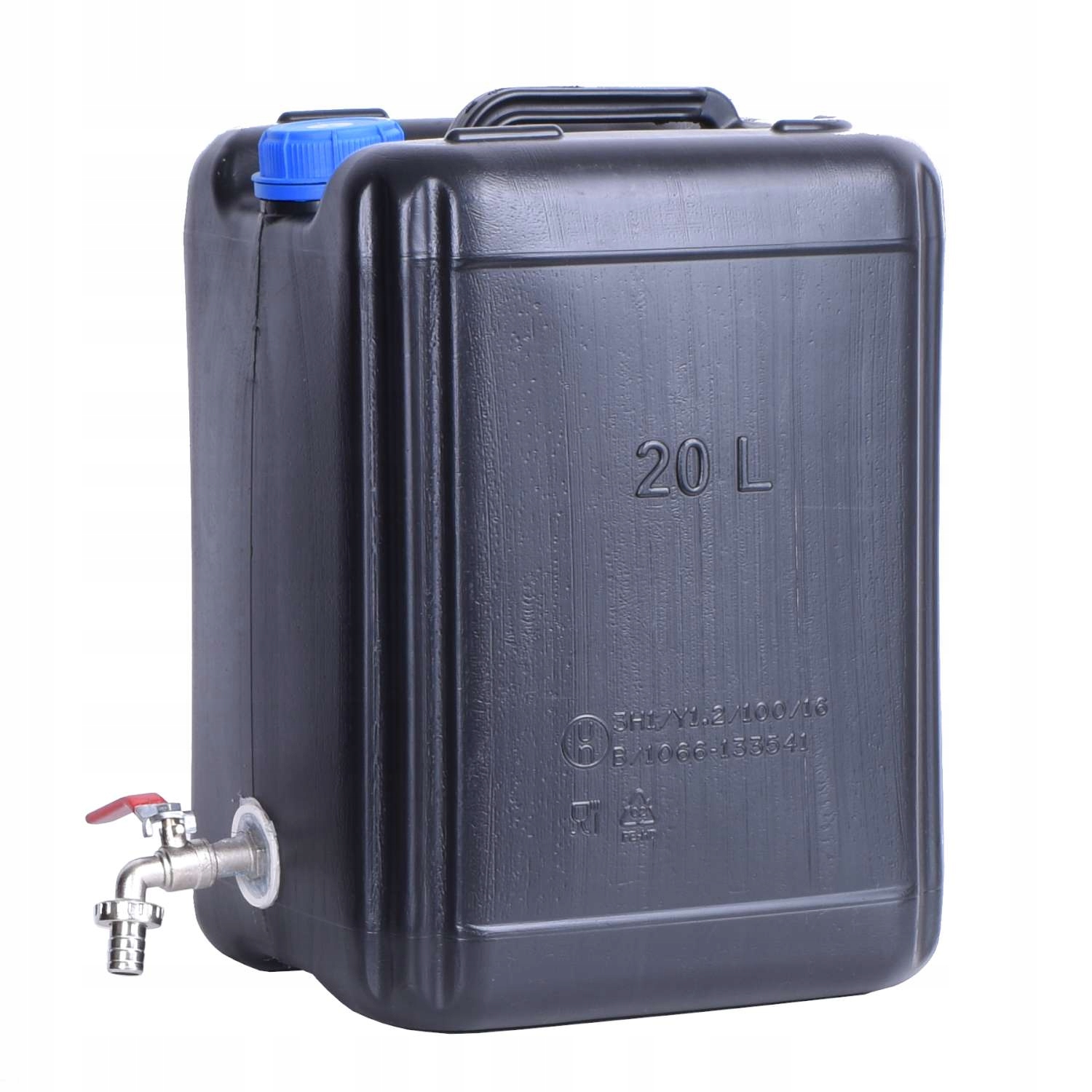 BAŃKA 20 L POJEMNIK NA WODĘ Z KRANIKIEM CZARNY