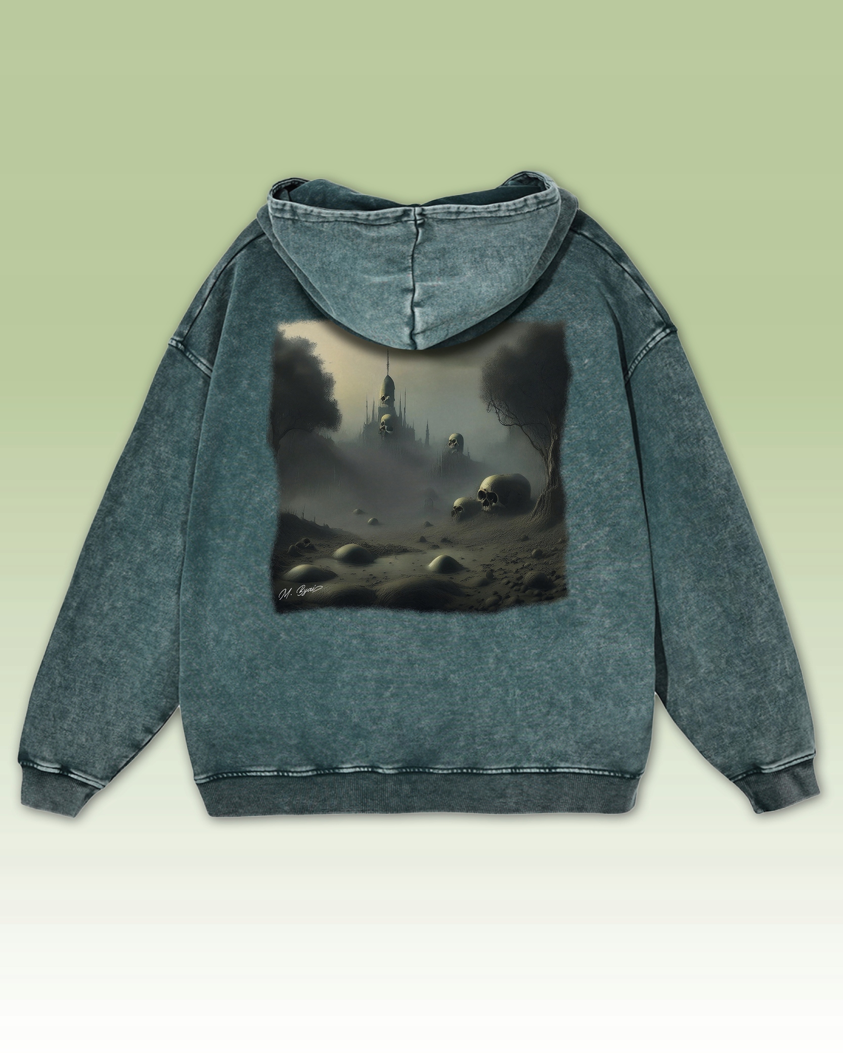 Beksiński's Skull Castle Mikina s potiskem XL