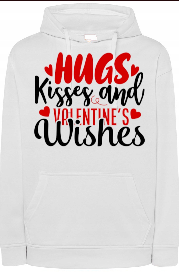 Valentýnská Mikina Dárek Kapuce Potisk vel. 3XL