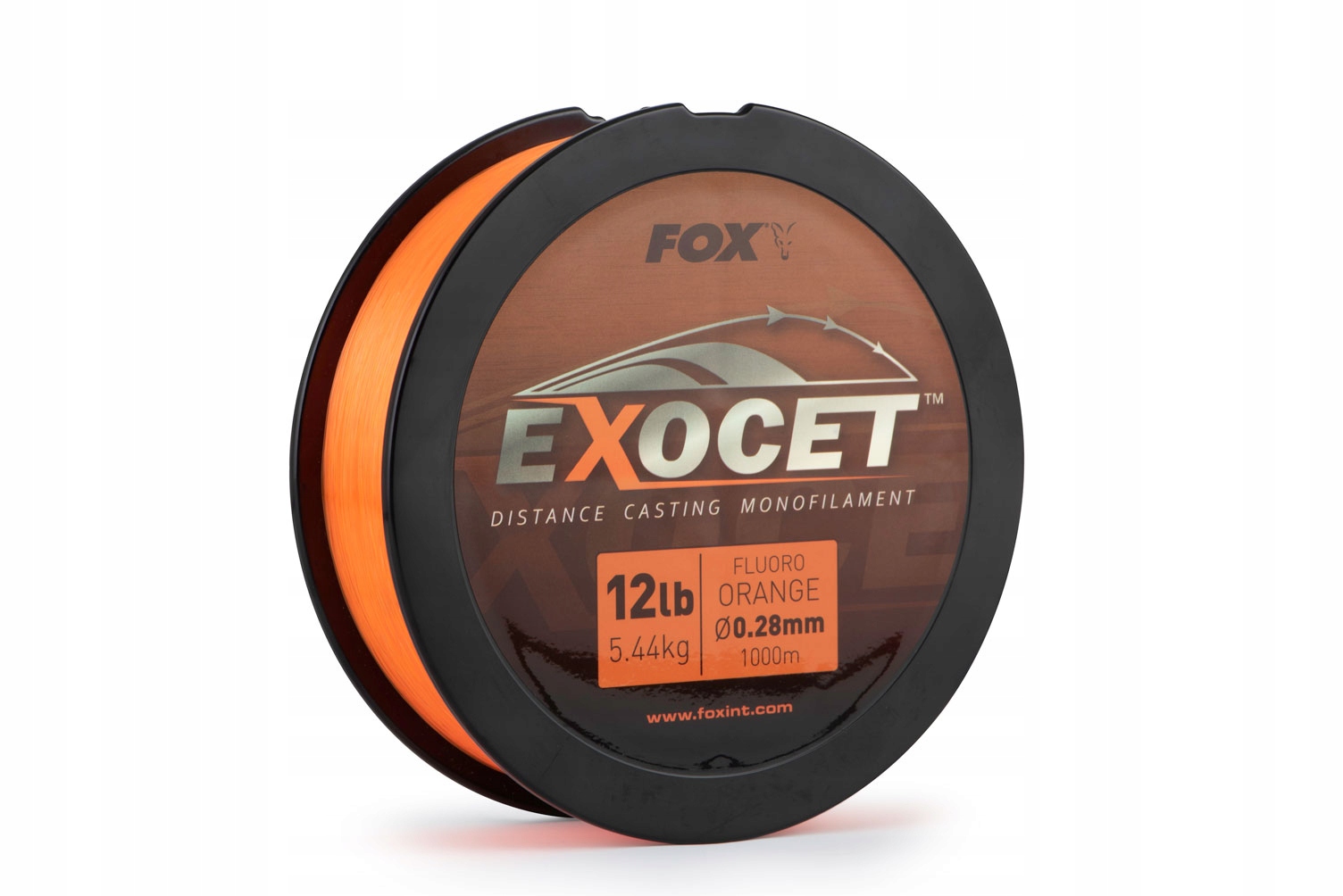 Żyłka Exocet Fluoro Orange Mono 0,35mm 1000m Fox