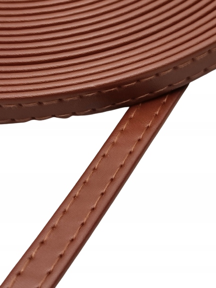 Pasek eko skóra do torebki 10 mm / 150 cm brąz