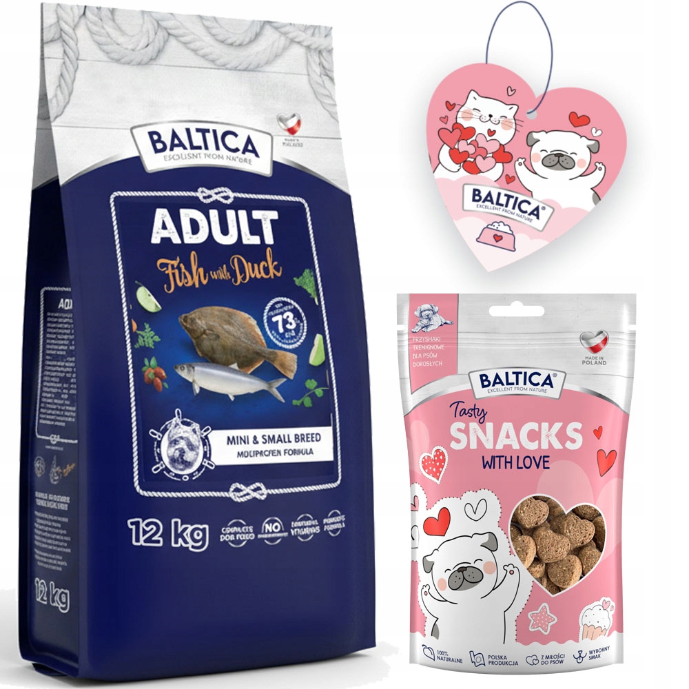 Baltica Fish & Duck Small 12KG Kaczka I Ryby Bałtyckie Małe Rasy Bez Zbóż