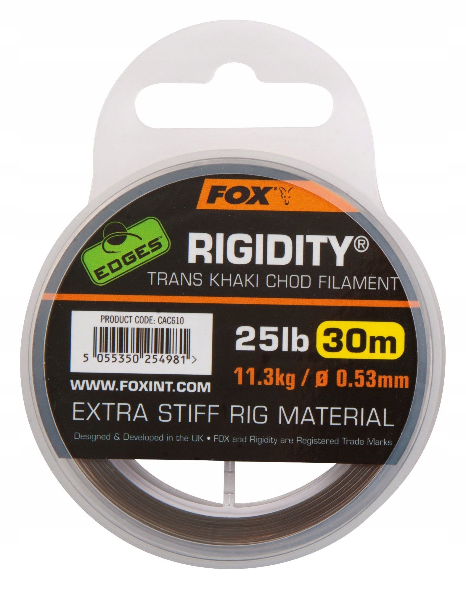 Żyłka przyponowa Fox Edges Rigidity Chod Filament 0,53mm/30m