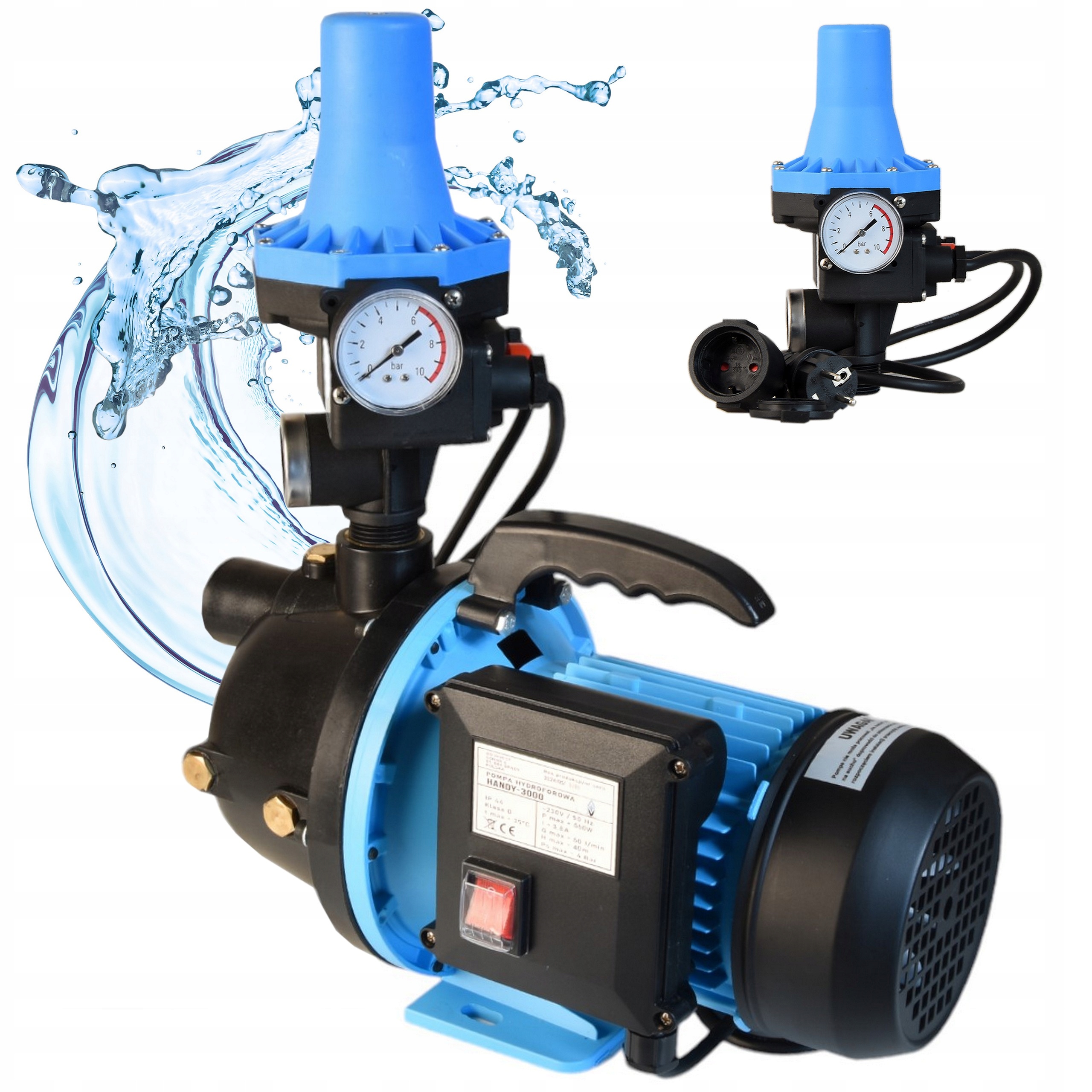 Hydrofor Beznádrže Hydroforová pumpa S Rukoväťou Ovládač Sada 3000 l/h