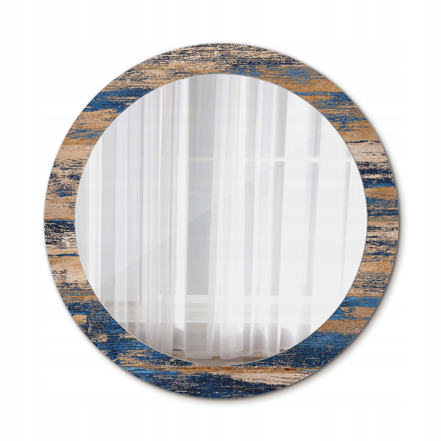 Závesné zrkadlo s rámom Decor Abstraktné drevo 80