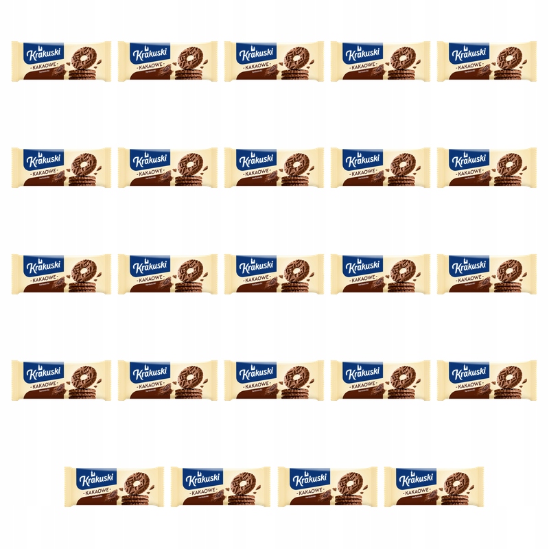 Krakuski Herbatniki Kakaowe 163g X24