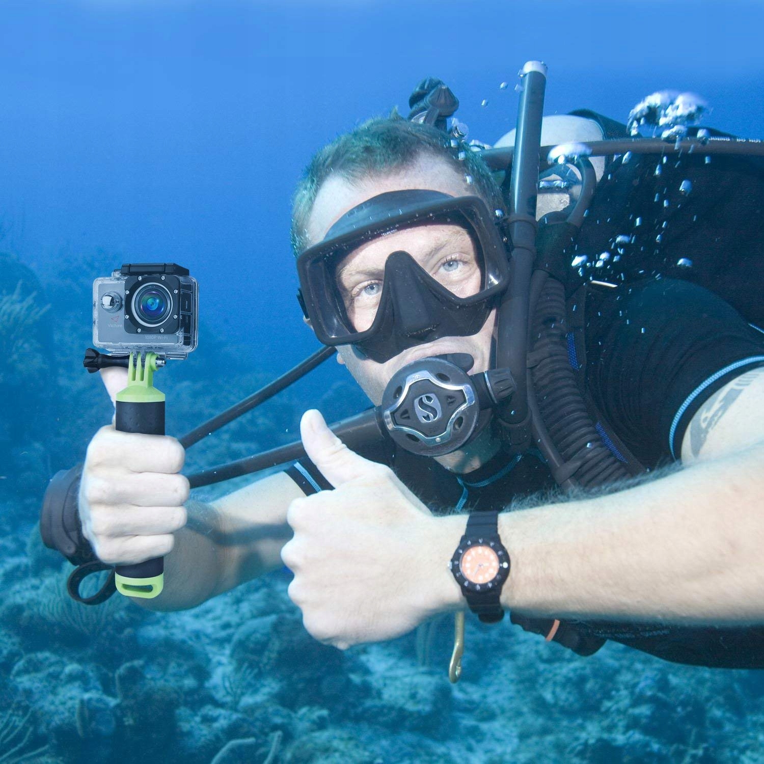 Uchwyt Wypornościowy Do Kamery Sportowej GoPro Hero Pasek 78cm FEBBYA — miniatura 3