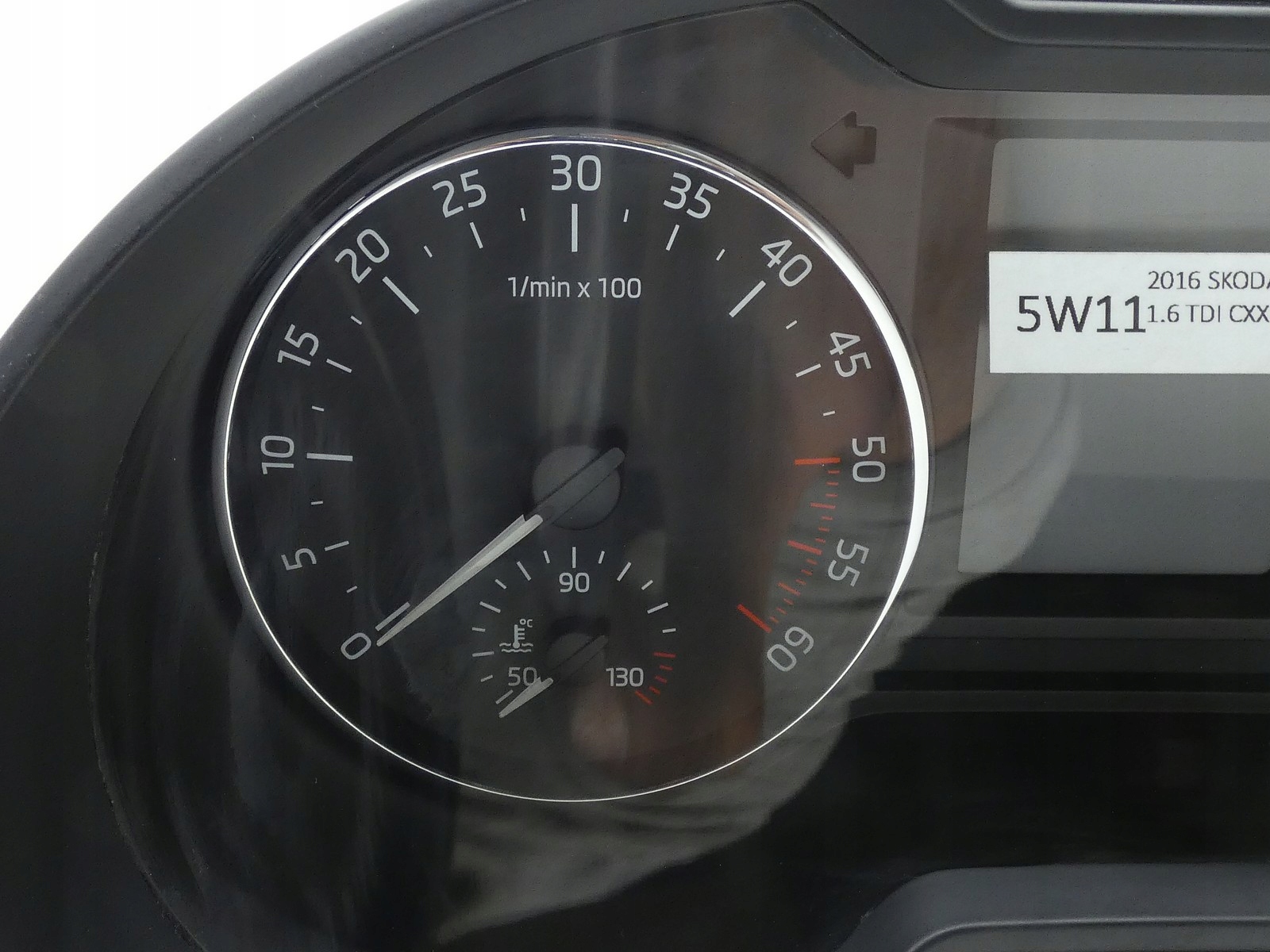 dials dials display SKODA OCTAVIA III 1.6 TDI CXX 5E0920921C UK