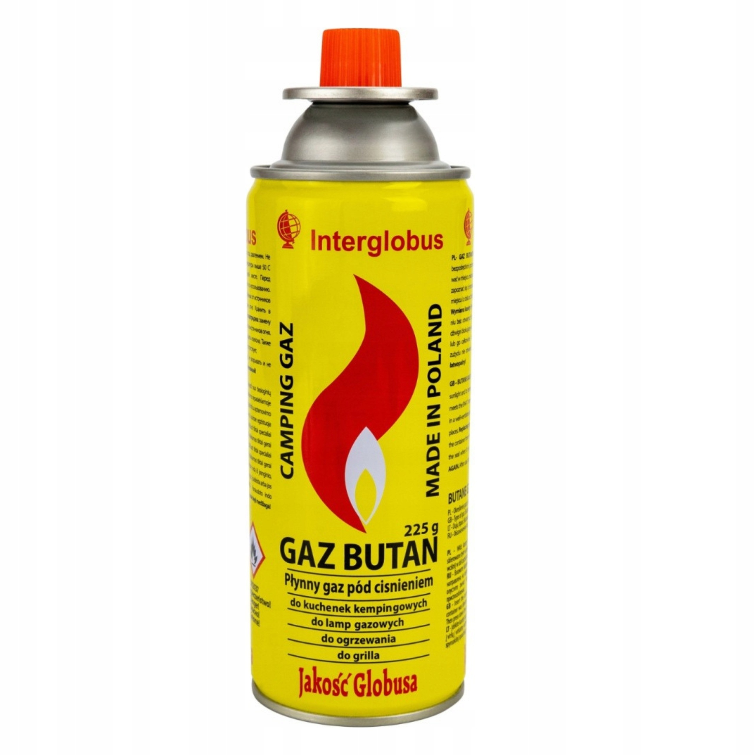 Kartusz gazowy Inter Globus gaz do kuchenki turystycznej 225 g 400 ml