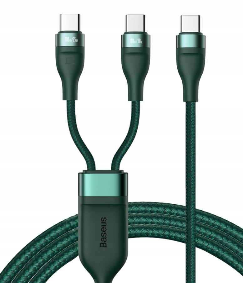 

Baseus Kabel Type-c Usb-c 2w1 100W Pd Quick Charge
