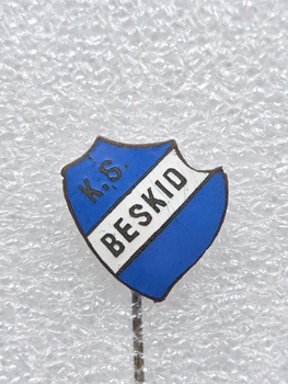 Odznaka KS Beskid Andrychów (PRL, emalia) stara