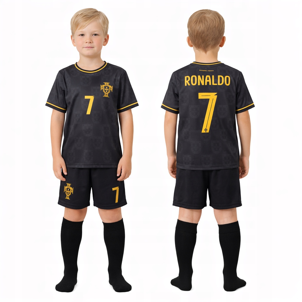 STRÓJ PIŁKARSKI - KOSZULKA SPODENKI GETRY - RONALDO PORTUGALIA cm