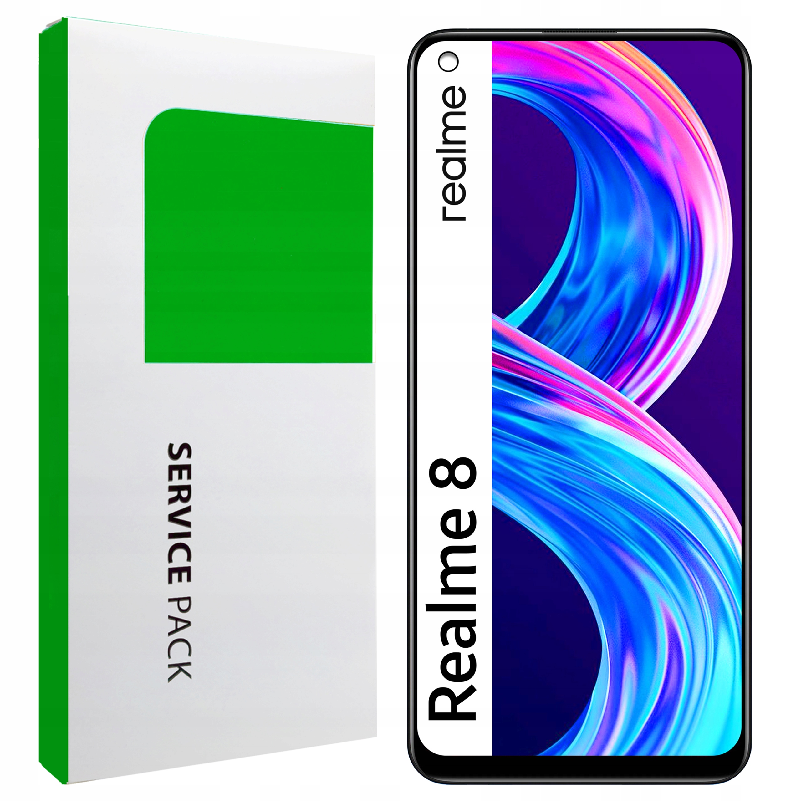 Originální Zila pro Realme 8 LCD Displej Digitizer Dotyk Rámeček