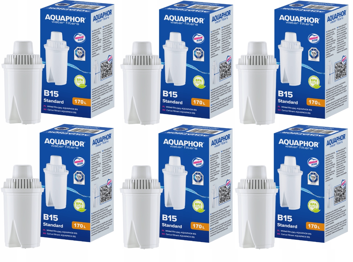

6x Filtr do wody Aquaphor wkład filtrujący B15