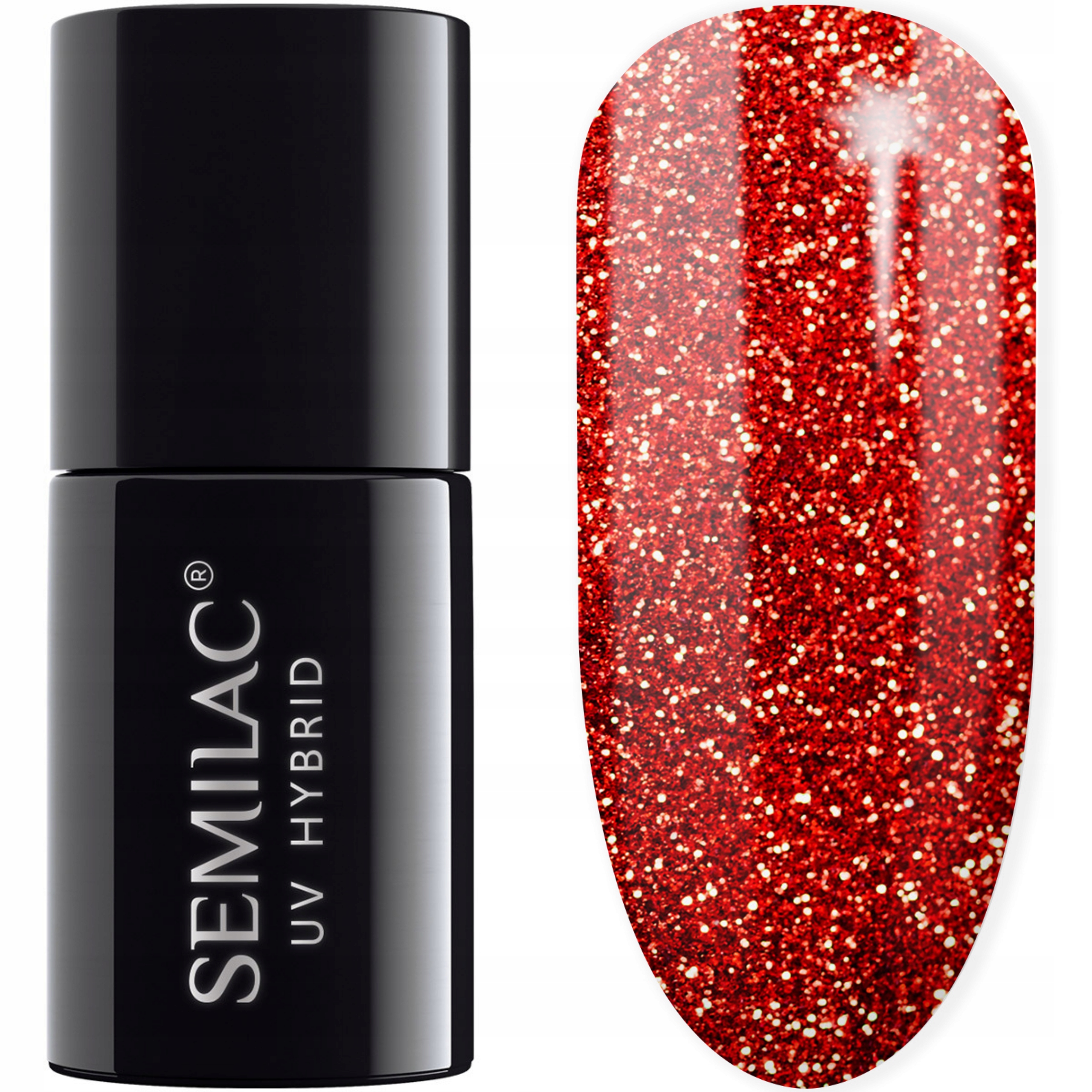 

Semilac Lakier Hybrydowy 318 Burgundy Red Glitter