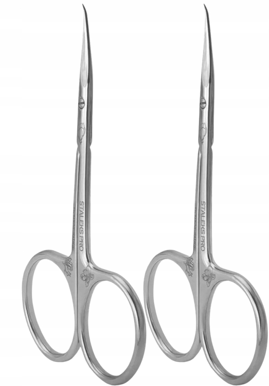 2 kusy Profesionální nůžky na kůži s háčkem 21 Type 2 Staleks