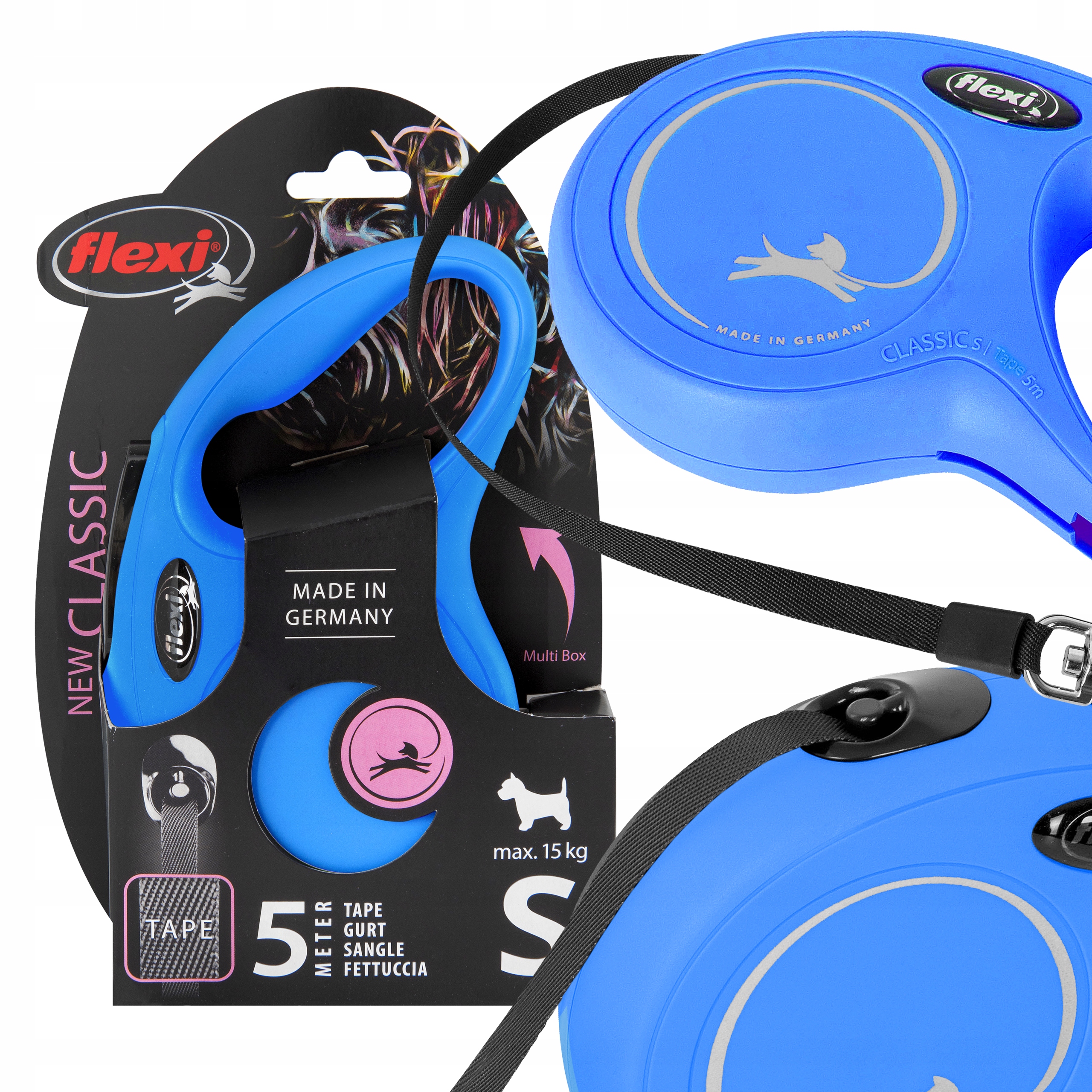 

Smycz Automatyczna Flexi S 15 Kg Taśma 5 M Dla Psa
