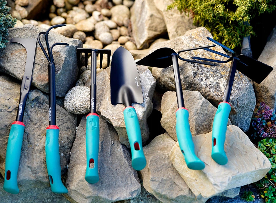 ŁOPATKA OGRODNICZA RĘCZNA METALOWA DO SADZENIA ROŚLIN KWIATÓW OGRODOWA 34cm Marka Khayner