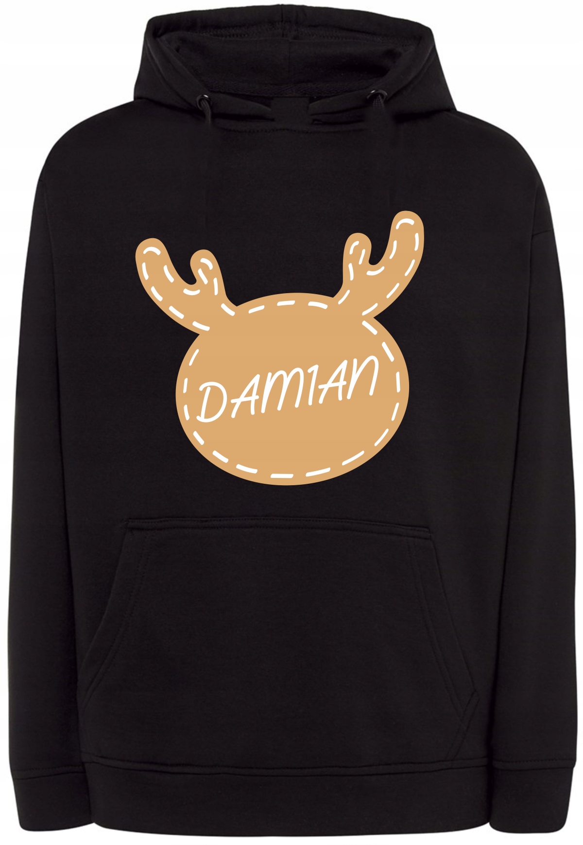 Mikina s kapucí s vánočním potiskem Santa Claus, Dárek jméno, velikost XXL