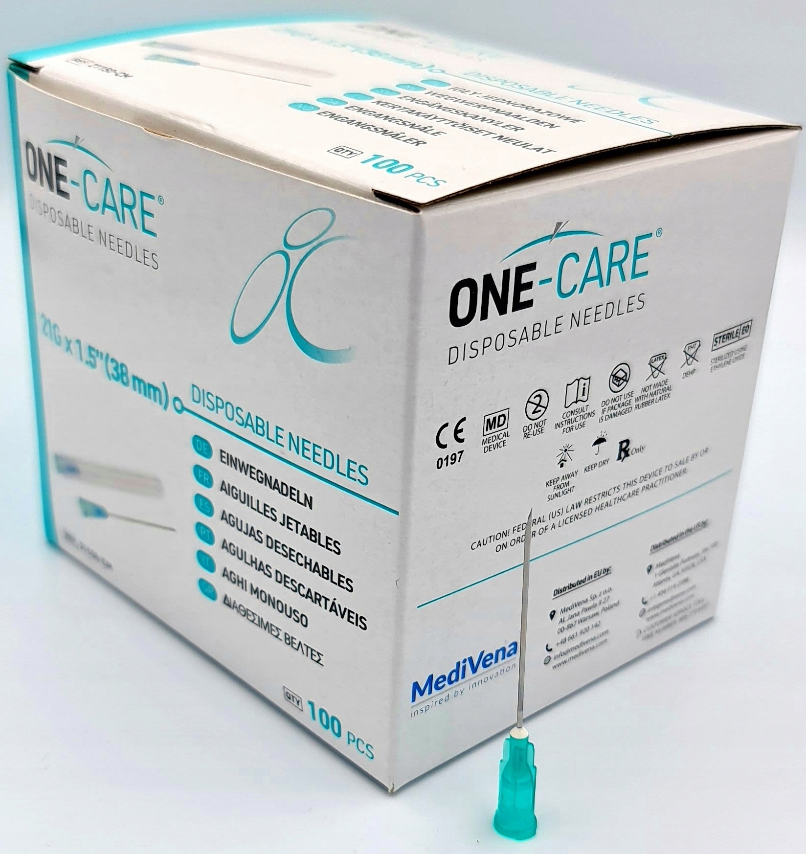 

MediVena One-care igły 21G 0,8x38mm 100 szt.