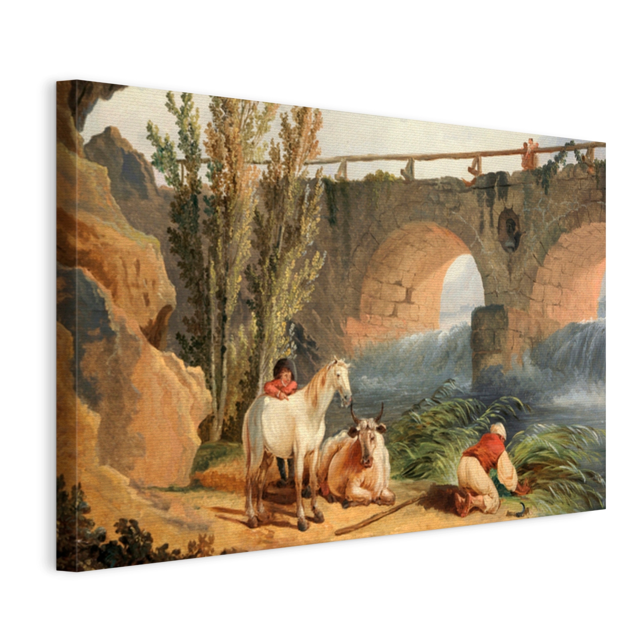 Obraz Na Plátně Hubert Robert Most Nad Kaskádou 45x30