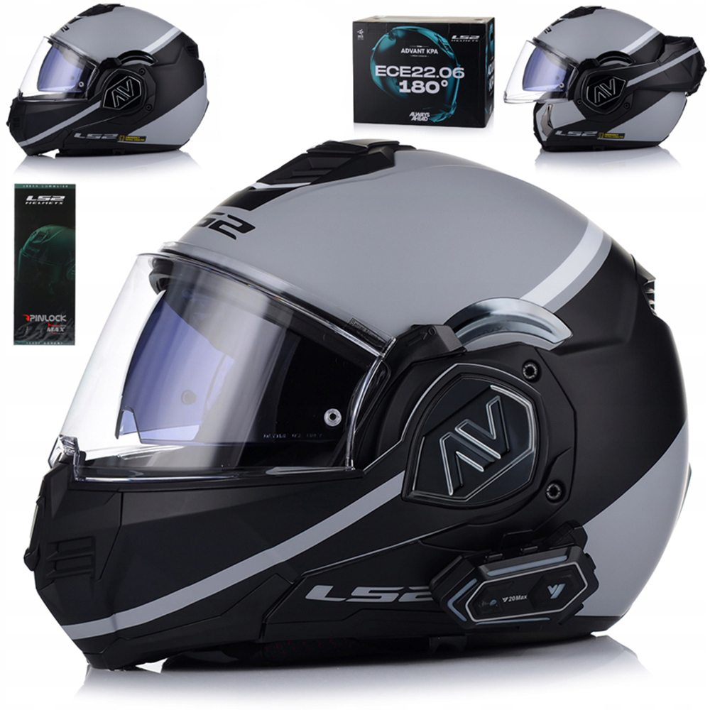 Motocyklová Prilba LS2 FF906 Advant 180° Čeľusťová Pinlock Interkom