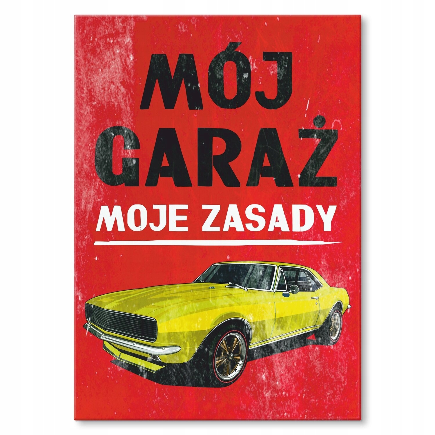 Kovový plakát moje garáž camaro Szyld Plech 30 x 42 cm Dárek