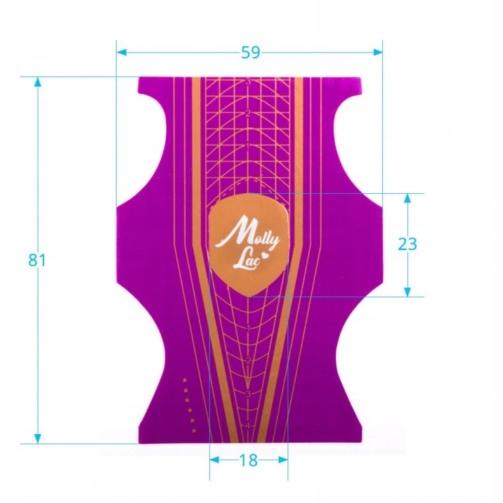 SZABLONY formy DO PAZNOKCI 100szt DWUSTRONNE SZPIC Kod producenta 5905359594550
