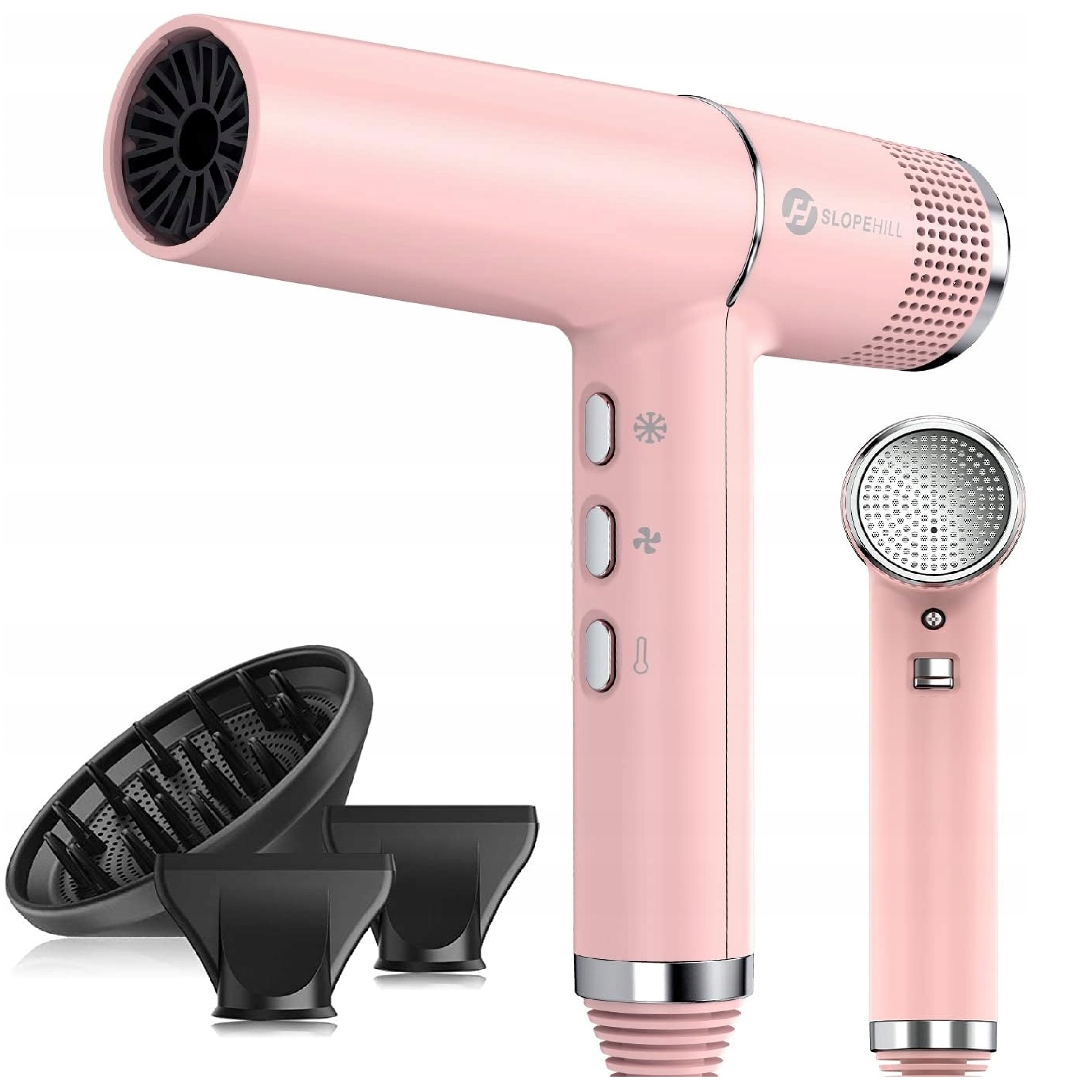 Sušič vlasov Slopehill Professional ružový mikrofilter OxyActive 2000 W