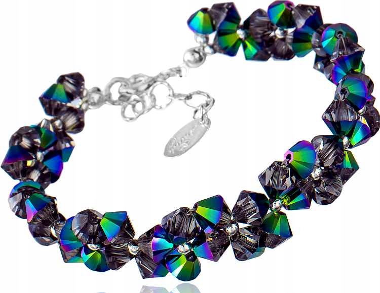 Krystaly Náramek Scarabeus Stříbro Arande