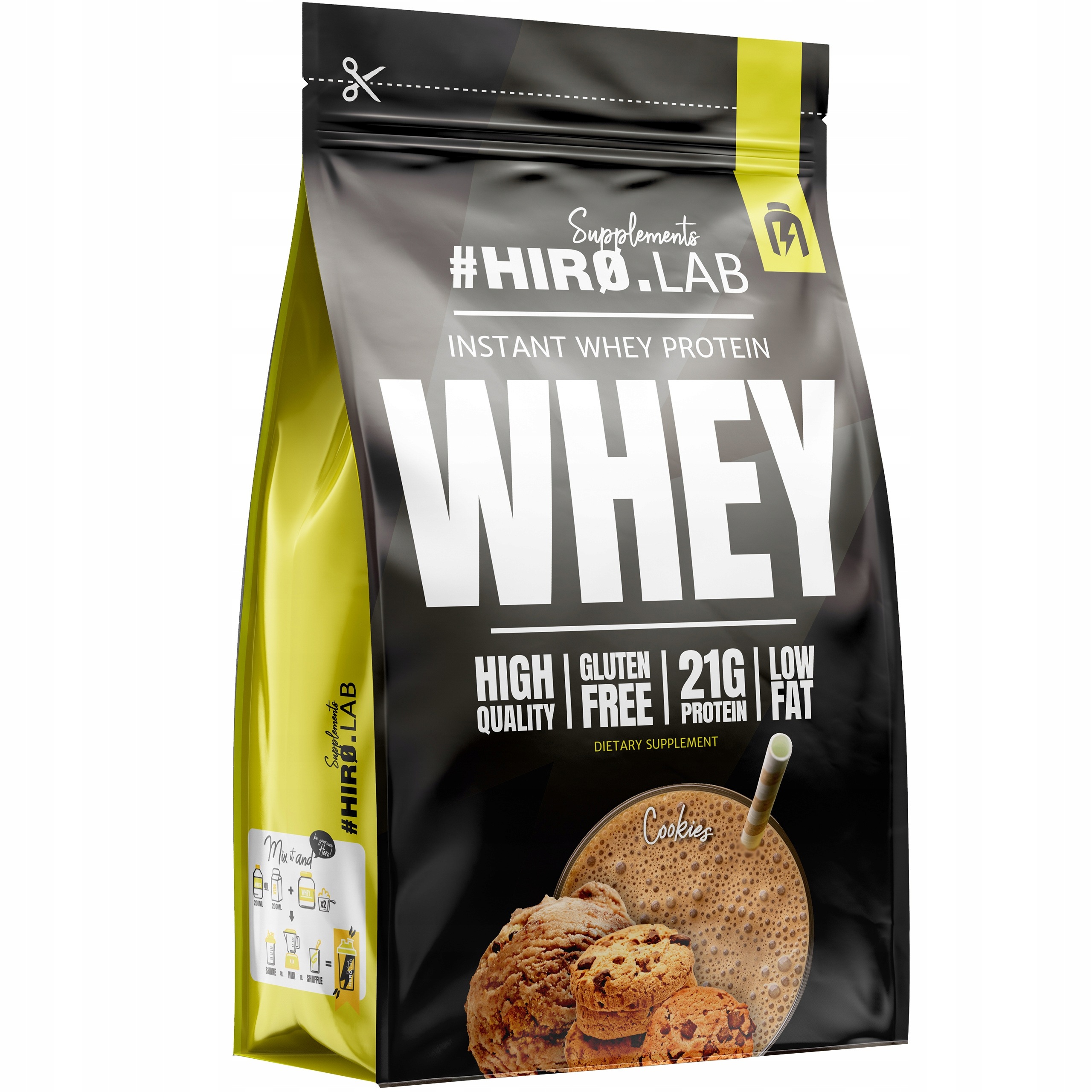 Syrovátkový Protein Hiro.lab Whey Protein Wpc 750 g Sušenky Doplněk Stravy