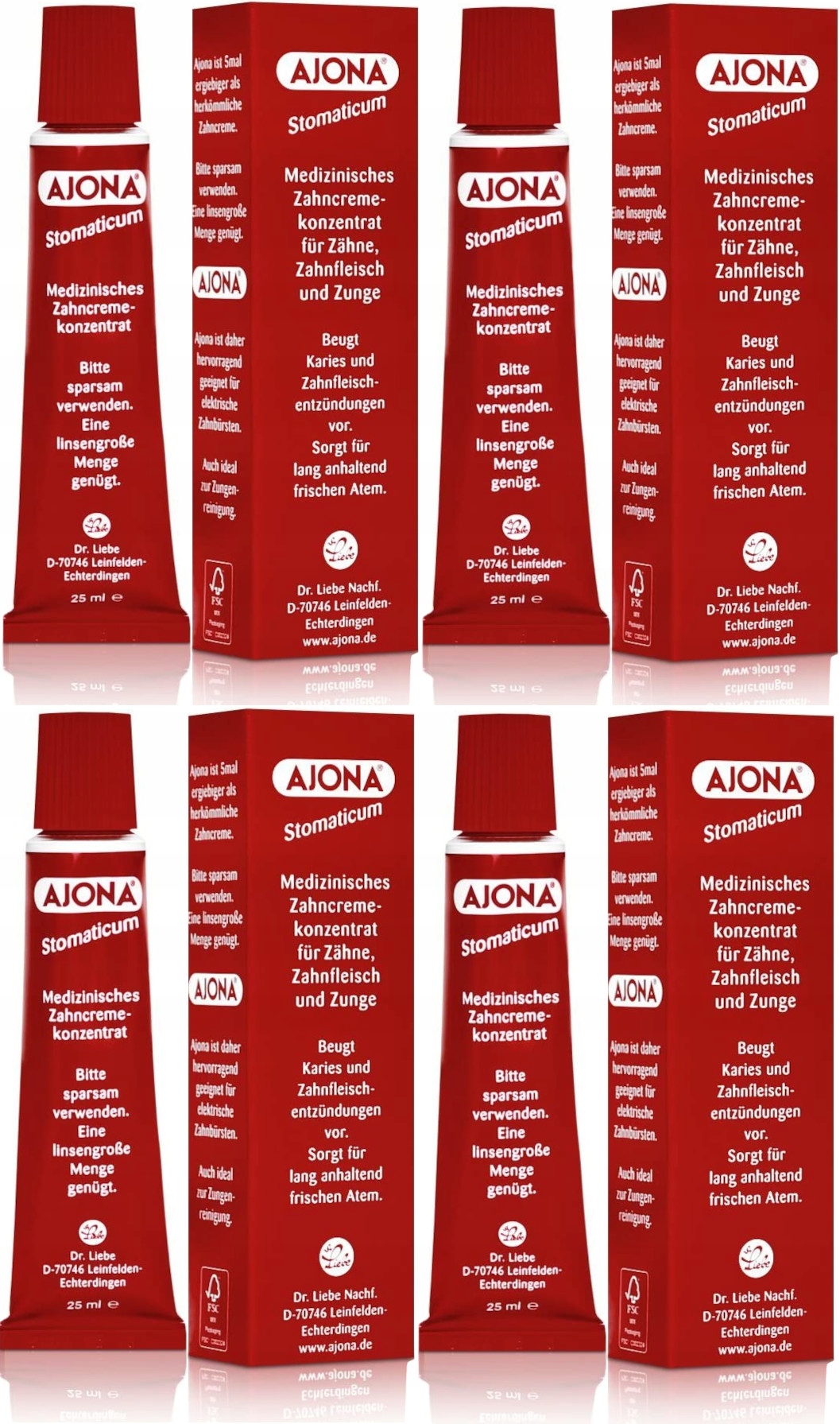 

Ajona Pasta do Zębów Koncentrat Medyczny 4x25ml De