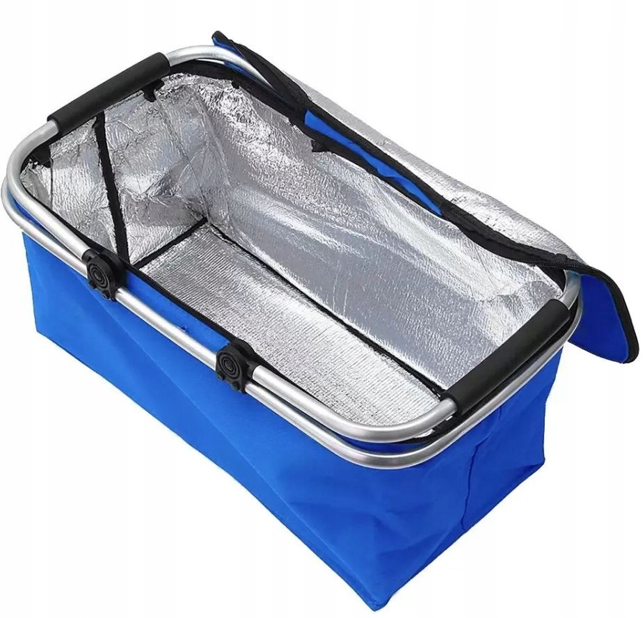 KOSZ PIKNIKOWY SKŁADANY TERMICZNY KOSZYK NA ZAKUPY Marka Ecarla