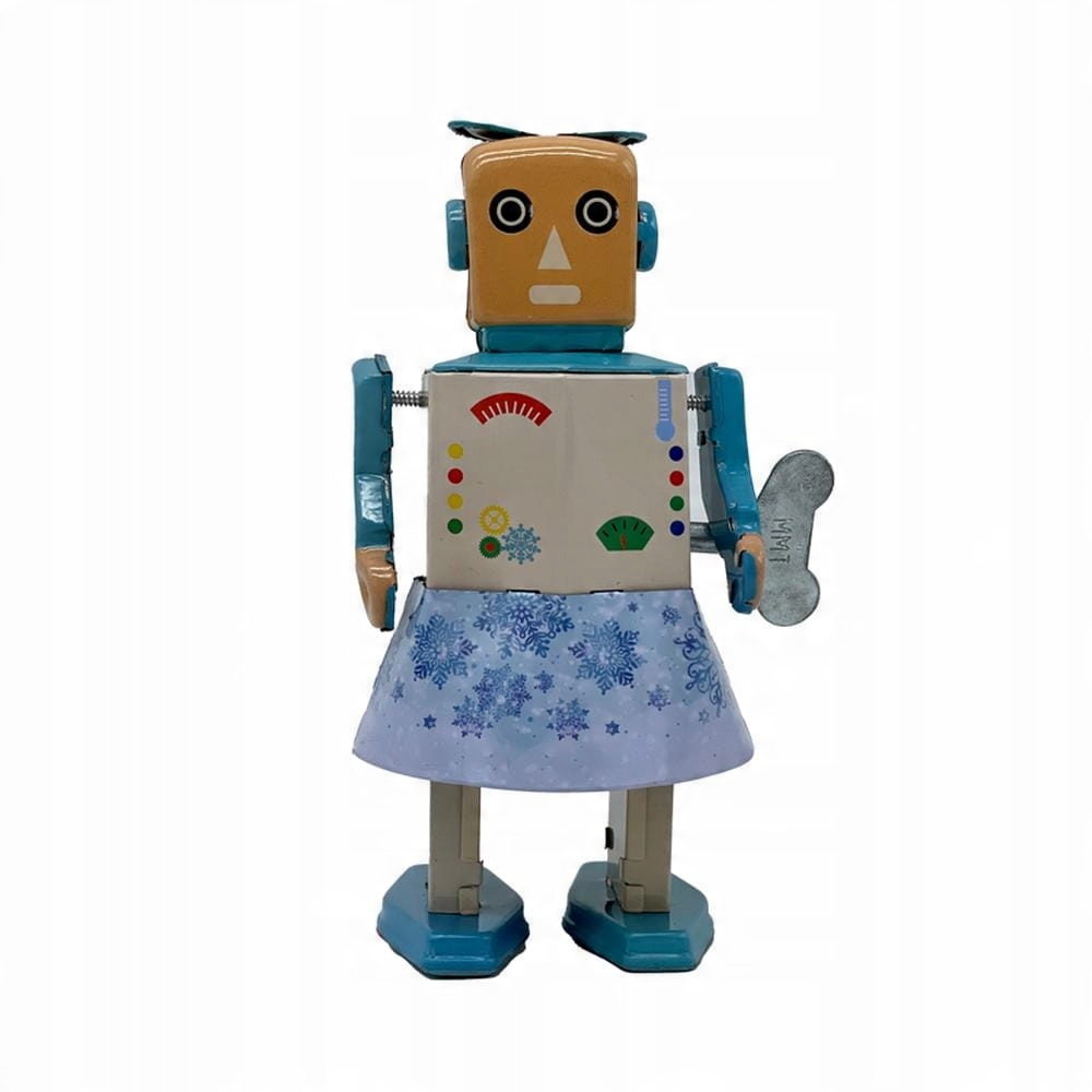 

Mr and Mrs Tin Robot Snowbot, ręcznie wykonany