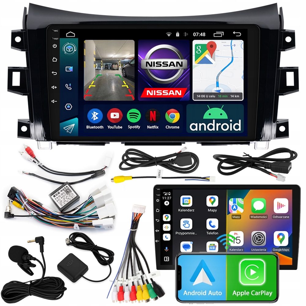 Radio Navigace Android RS-305 Nissan Navara IV 2015-2024 2GB 9"