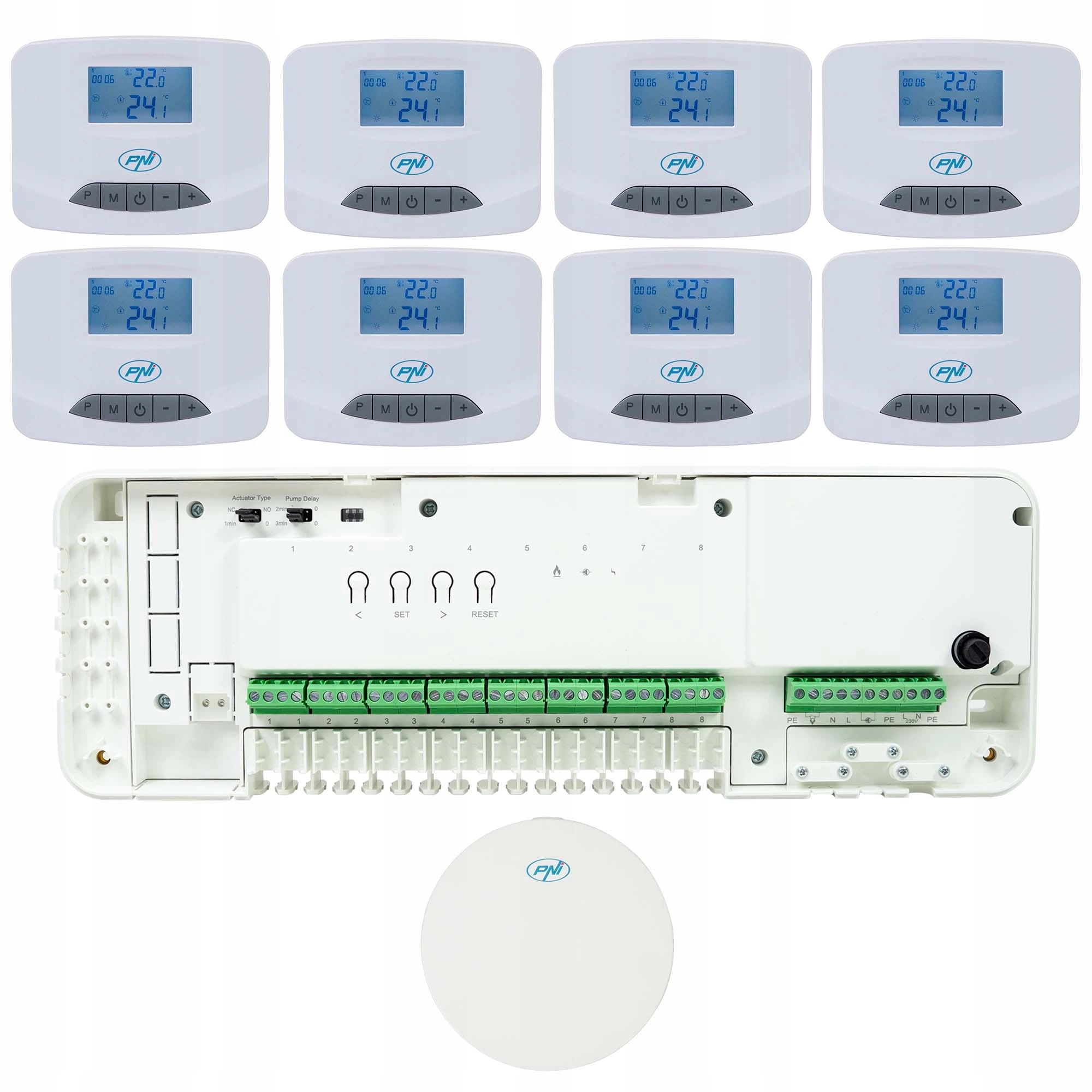 Automatizačná sada Pni CT28 Pro 8 s Wi-Fi pre podlahové kúrenie, mobilná ap