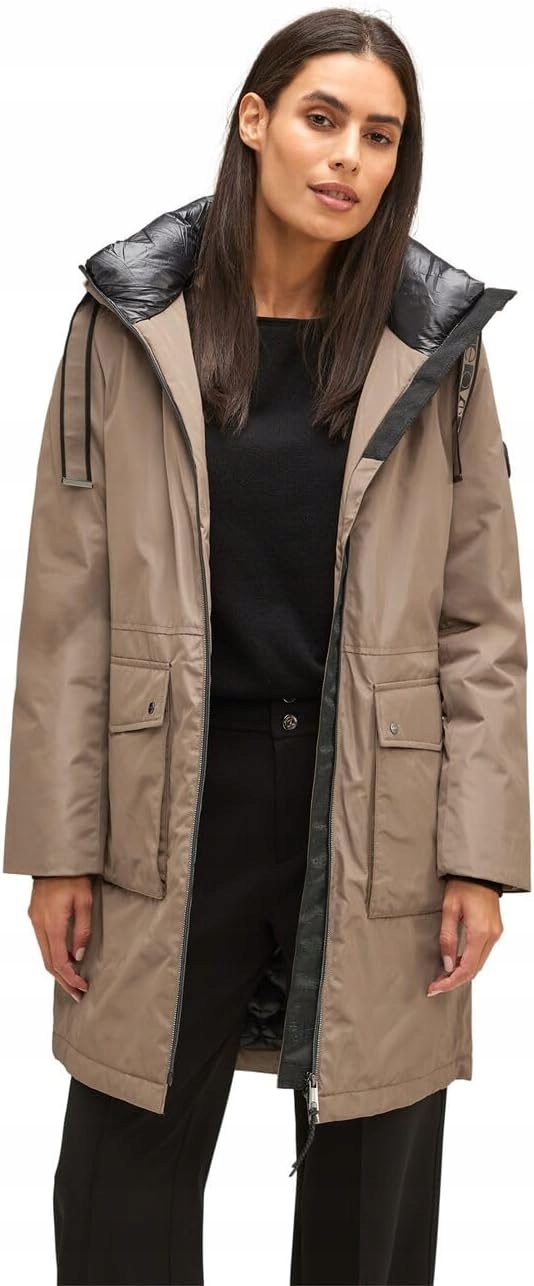 Street One Bunda Parka S Podšívkou A Zipem, Hnědá, Velikost 42