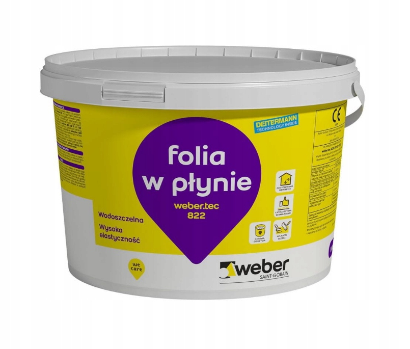 Weber.tec 822, 7 kg; folia w płynie, wewnętrzna