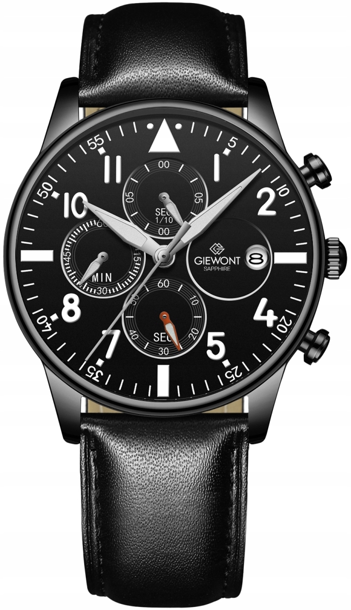 Pánské Hodinky Giewont Chronograph Sapphire černé GW5630-A1